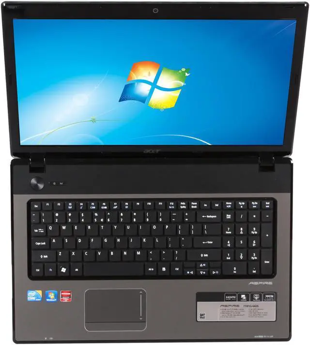 Alt view image 6 of 8 - Acer Laptop Aspire Intel Core i5-480M 4GB Memory 640GB HDD AMD Radeon HD 6550M 17.3" Windows 7 Home Premium 64-bit AS7741G-6426
