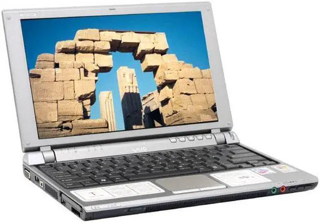 Main image of SONY Laptop VAIO 1.10GHz 512MB Memory 40GB HDD Intel Extreme Graphics 2 10.6" Windows XP Professional VGN-T140P/L