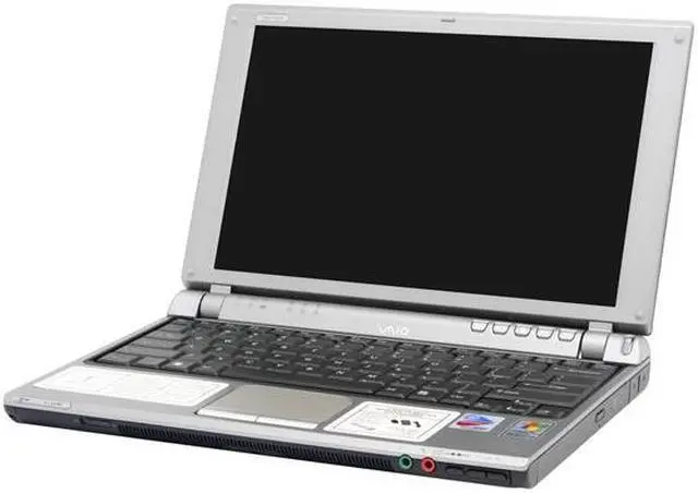 Alt view image 3 of 11 - SONY Laptop VAIO 1.10GHz 512MB Memory 40GB HDD Intel Extreme Graphics 2 10.6" Windows XP Professional VGN-T140P/L