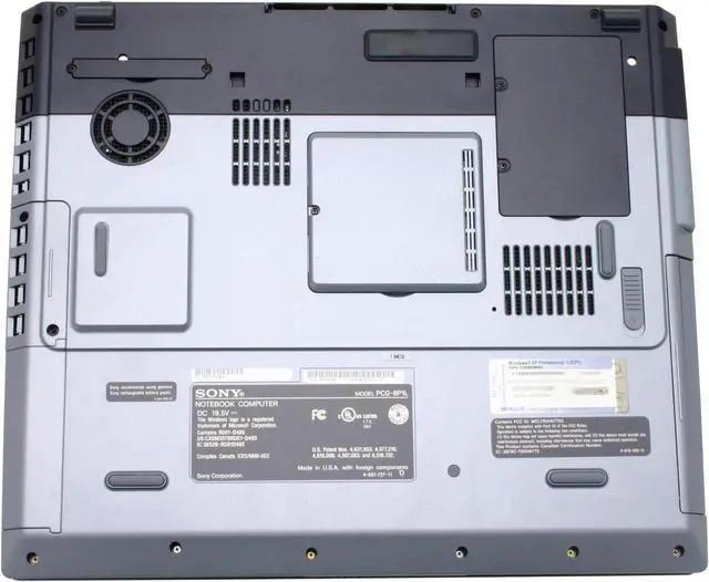 Alt view image 9 of 11 - SONY Laptop VAIO 2.60GHz 512MB Memory 80GB HDD NVIDIA GeForce FX Go 5600 16.1" Windows XP Professional PCG-GRT390ZP10