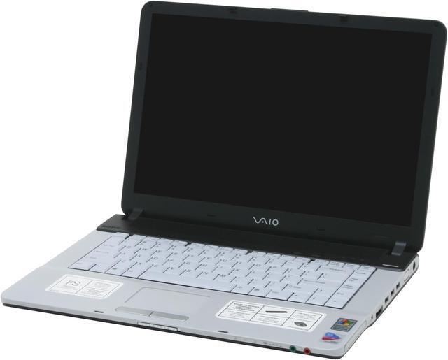 Alt view image 3 of 12 - SONY Laptop VAIO FS Series Intel Pentium M 730 512MB Memory 80GB HDD Intel GMA 900 15.4" Windows XP Home VGN-FS640/W