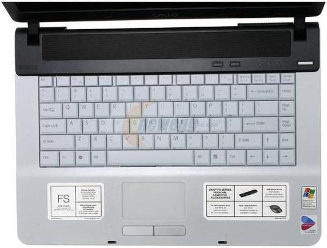 Alt view image 4 of 12 - SONY Laptop VAIO FS Series Intel Pentium M 730 512MB Memory 80GB HDD Intel GMA 900 15.4" Windows XP Home VGN-FS640/W
