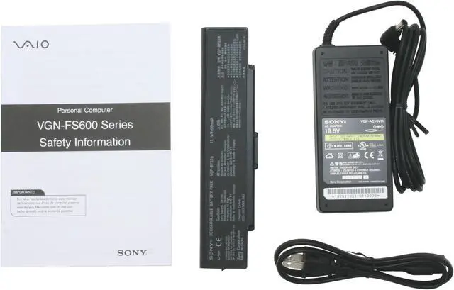 Alt view image 11 of 12 - SONY Laptop VAIO FS Series Intel Pentium M 740 1GB Memory 80GB HDD NVIDIA GeForce Go 6200 15.4" Windows XP Home VGN-FS660/W