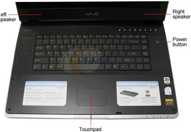 Alt view image 4 of 16 - SONY VAIO AR Series 17.0" Intel Core Duo T2400 1GB Memory DDR2 533 Windows XP Media Center