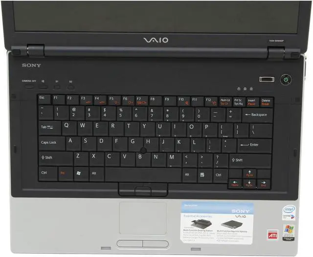 Alt view image 3 of 15 - SONY Laptop VAIO BX Series Intel Core 2 Duo T7400 1GB Memory 100GB HDD ATI Mobility Radeon X1600 15.4" Windows XP Professional VGN-BX660P49