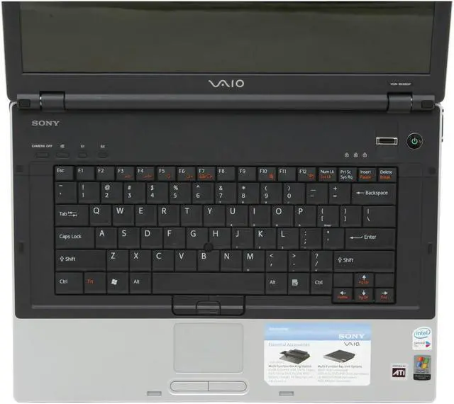 Alt view image 5 of 15 - SONY Laptop VAIO BX Series Intel Core 2 Duo T7400 1GB Memory 120GB HDD ATI Mobility Radeon X1600 15.4" Windows XP Professional VGN-BX660P50