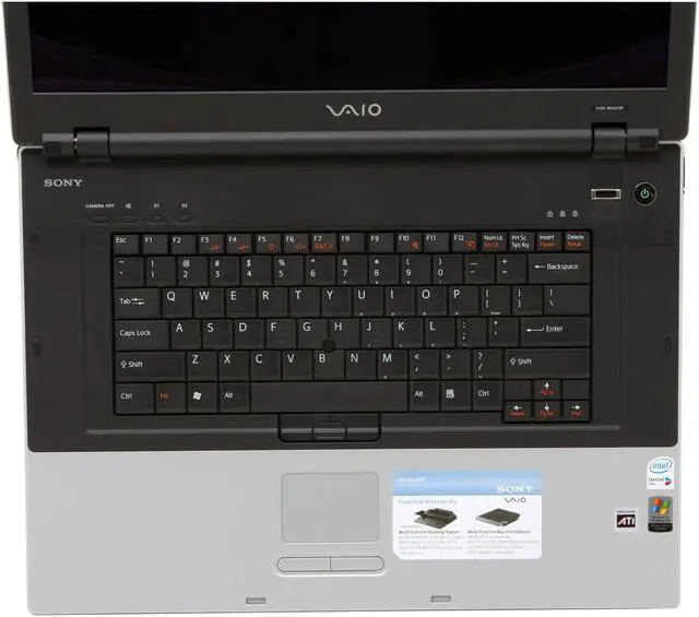 Alt view image 5 of 15 - SONY Laptop VAIO BX Series Intel Core 2 Duo T7200 512MB Memory 80GB HDD ATI Mobility Radeon X1600 17.0" Windows XP Professional VGN-BX670P45