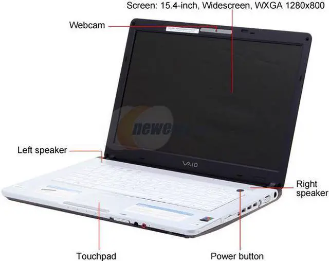 Alt view image 2 of 15 - SONY Laptop VAIO FE Series Intel Core 2 Duo T5600 1GB Memory 120GB HDD Intel GMA 950 15.4" Windows XP Media Center VGN-FE770G