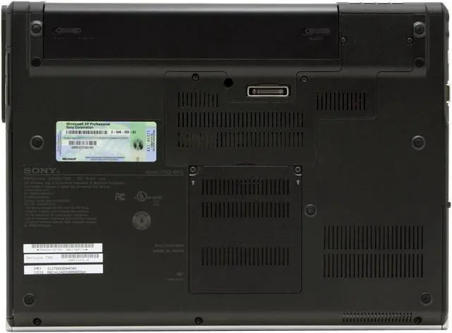 Alt view image 12 of 16 - SONY VAIO SZ Series 13.3" Intel Core 2 Duo T7200 2GB Memory DDR2 533 Windows XP Professional