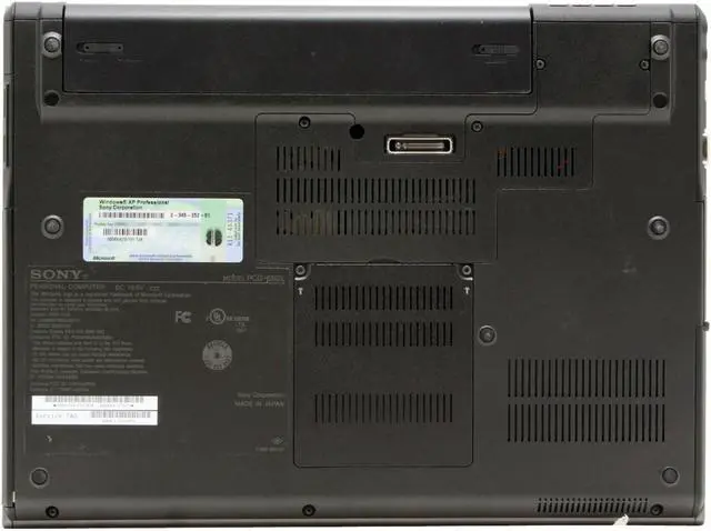 Alt view image 12 of 16 - SONY Laptop VAIO SZ Series Intel Core 2 Duo T7200 2GB Memory 120GB HDD NVIDIA GeForce Go 7400 and Intel GMA950 13.3" Windows XP Professional VGN-SZ360P/C