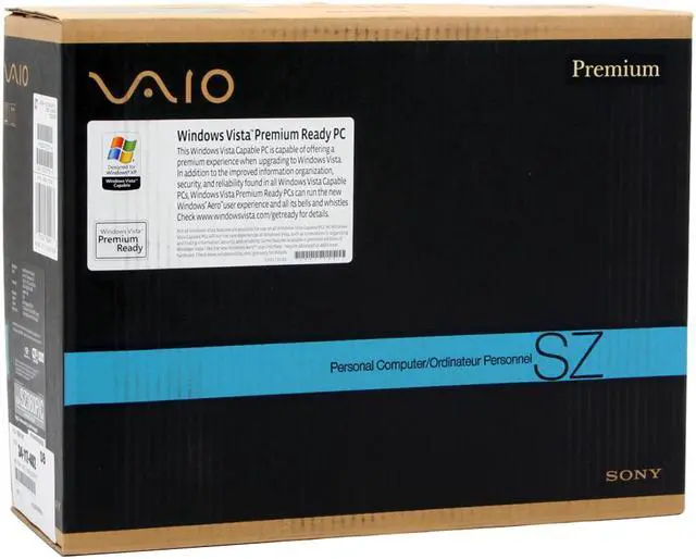 Alt view image 16 of 16 - SONY Laptop VAIO SZ Series Intel Core 2 Duo T7200 2GB Memory 120GB HDD NVIDIA GeForce Go 7400 and Intel GMA950 13.3" Windows XP Professional VGN-SZ360P/C