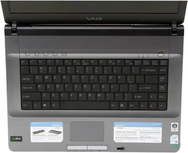 Alt view image 4 of 14 - SONY Laptop VAIO FE Series Intel Core 2 Duo T5500 2GB Memory 160GB HDD Intel GMA 950 15.4" Windows Vista Home Premium VGN-FE880E/H