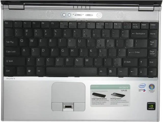 Alt view image 7 of 17 - SONY Laptop VAIO SZ Series Intel Core 2 Duo T7200 1GB Memory 80GB HDD NVIDIA GeForce Go 7400 and Intel GMA950 13.3" Windows Vista Business VGN-SZ440N11