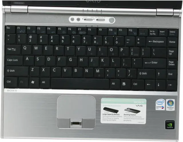 Alt view image 5 of 14 - SONY Laptop VAIO SZ Series Intel Core 2 Duo T7200 2GB Memory 160GB HDD NVIDIA GeForce Go 7400 and Intel GMA950 13.3" Windows Vista Business VGN-SZ440N14
