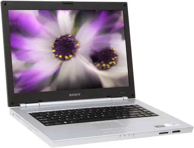 Main image of SONY Laptop VAIO N Series Intel Core Duo T2250 1GB Memory 100GB HDD Intel GMA 950 15.4" Windows Vista Business VGN-N230N/B