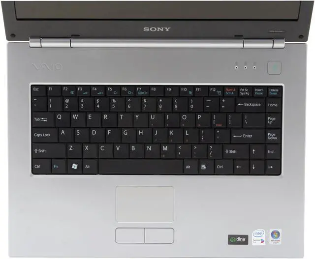 Alt view image 4 of 13 - SONY Laptop VAIO N Series Intel Core Duo T2250 1GB Memory 100GB HDD Intel GMA 950 15.4" Windows Vista Business VGN-N230N/B