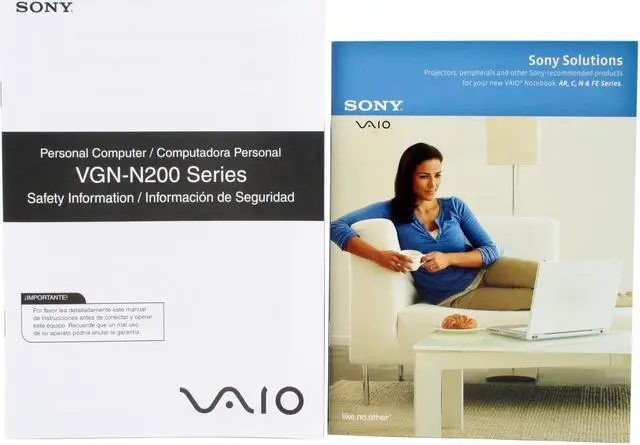 Alt view image 11 of 13 - SONY Laptop VAIO N Series Intel Core Duo T2250 1GB Memory 100GB HDD Intel GMA 950 15.4" Windows Vista Business VGN-N230N/B