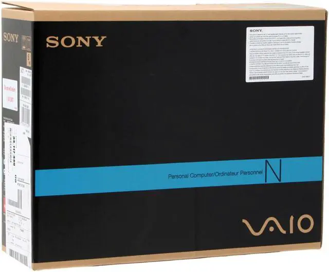 Alt view image 13 of 13 - SONY Laptop VAIO N Series Intel Core Duo T2250 1GB Memory 100GB HDD Intel GMA 950 15.4" Windows Vista Business VGN-N230N/B