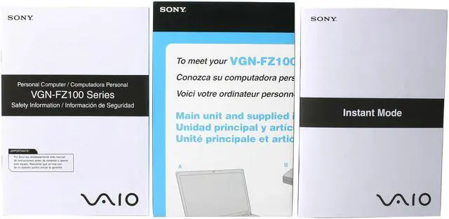 Alt view image 16 of 17 - SONY Laptop VAIO FZ Series Intel Core 2 Duo T7100 2GB Memory 200GB HDD Intel GMA X3100 15.4" Windows Vista Home Premium VGN-FZ140E/B