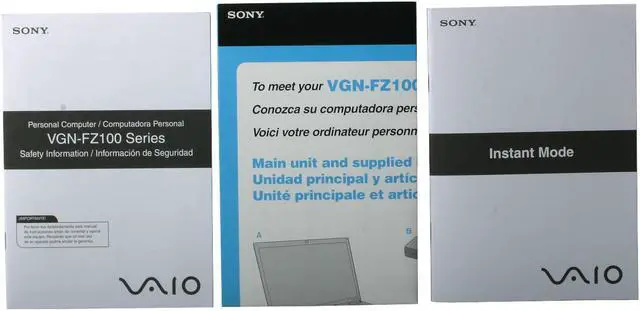 Alt view image 15 of 16 - SONY Laptop VAIO FZ Series Intel Core 2 Duo T7300 2GB Memory 200GB HDD Intel GMA X3100 15.4" Windows Vista Home Premium VGN-FZ160E/B