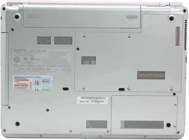 Alt view image 11 of 18 - SONY Laptop VAIO CR Series Intel Core 2 Duo T7100 2GB Memory 160GB HDD Intel GMA X3100 14.1" Windows Vista Home Premium VGN-CR120E/P
