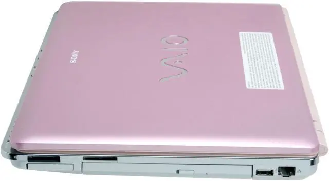 Alt view image 13 of 18 - SONY Laptop VAIO CR Series Intel Core 2 Duo T7100 2GB Memory 160GB HDD Intel GMA X3100 14.1" Windows Vista Home Premium VGN-CR120E/P