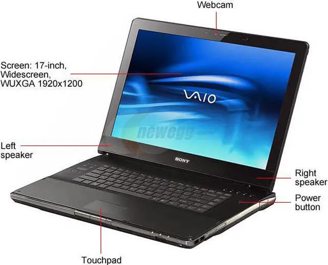 SONY Laptop VAIO AR Series Intel Core 2 Duo T7300 2GB Memory 320GB