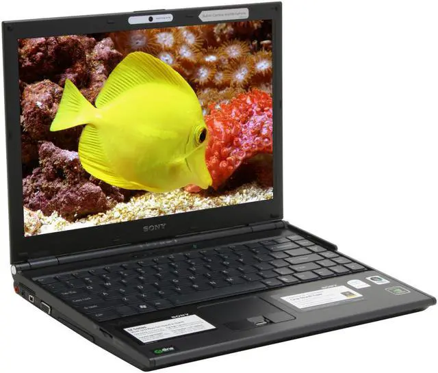 Main image of SONY Laptop VAIO SZ Series Intel Core 2 Duo T7700 2GB Memory 160GB HDD NVIDIA GeForce 8400M GS and Intel GMA X3100 13.3" Windows Vista Business VGN-SZ670N/C