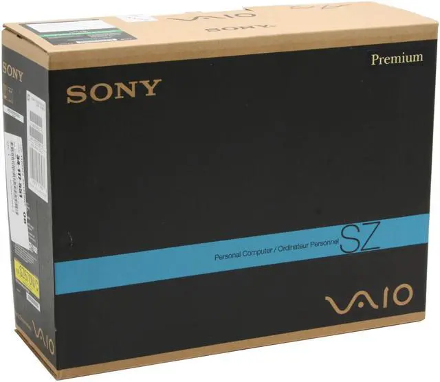 Alt view image 16 of 16 - SONY Laptop VAIO SZ Series Intel Core 2 Duo T7700 2GB Memory 160GB HDD NVIDIA GeForce 8400M GS and Intel GMA X3100 13.3" Windows Vista Business VGN-SZ670N/C