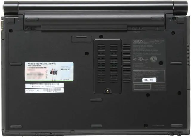 Alt view image 11 of 14 - SONY Laptop VAIO TZ Series Intel Core 2 Duo U7500 1GB Memory 100GB HDD Intel GMA 950 11.1" Windows Vista Business VGN-TZ130N/B