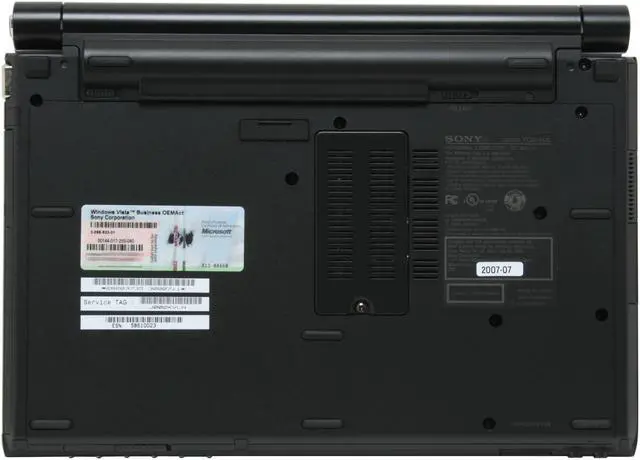 Alt view image 11 of 14 - SONY Laptop VAIO TZ Series Intel Core 2 Duo U7500 1GB Memory 100GB HDD Intel GMA 950 11.1" Windows Vista Business VGN-TZ150N/B