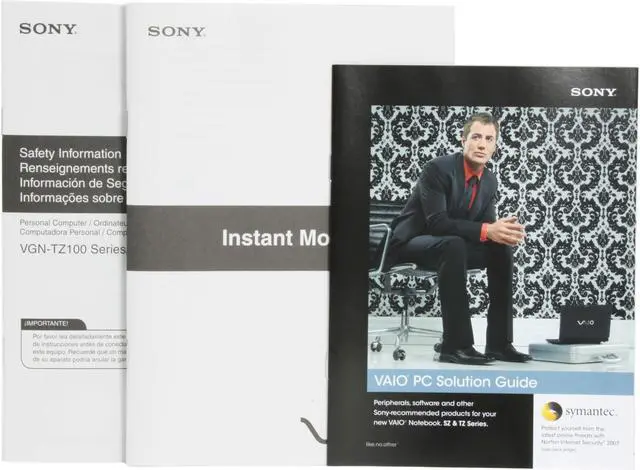 Alt view image 13 of 14 - SONY Laptop VAIO TZ Series Intel Core 2 Duo U7500 1GB Memory 100GB HDD Intel GMA 950 11.1" Windows Vista Business VGN-TZ150N/B