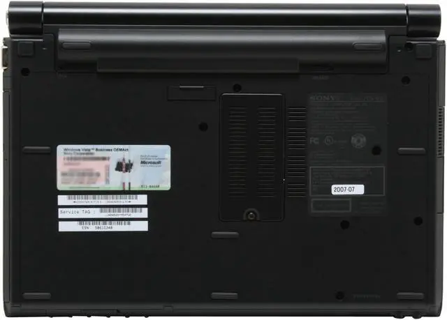 Alt view image 11 of 17 - SONY Laptop VAIO TZ Series Intel Core 2 Duo U7600 2GB Memory 32GB HDD Intel GMA 950 11.1" Windows Vista Business VGN-TZ191N/XC