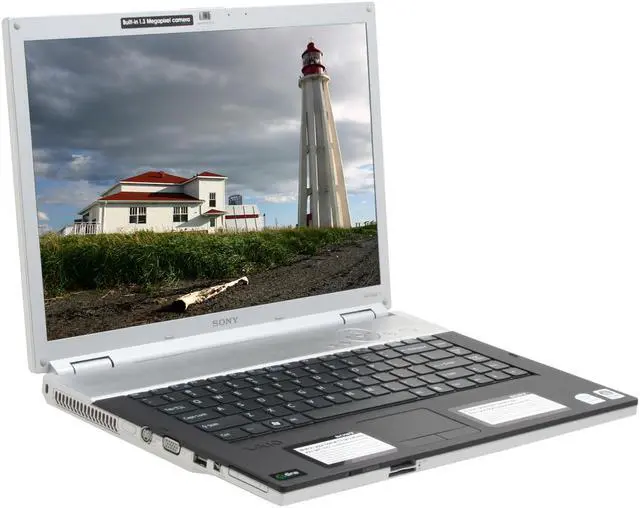 Alt view image 2 of 17 - SONY Laptop VAIO FZ Series Intel Core 2 Duo T7250 2GB Memory 250GB HDD Intel GMA X3100 15.4" Windows Vista Home Premium VGN-FZ240E/B
