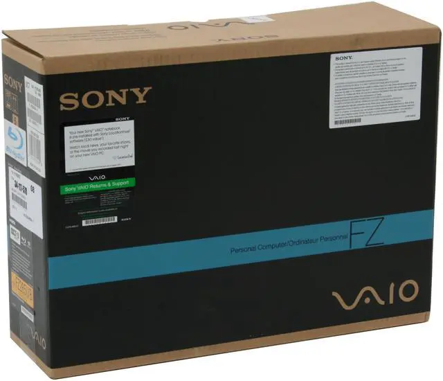 Alt view image 15 of 15 - SONY Laptop VAIO FZ Series Intel Core 2 Duo T7500 2GB Memory 250GB HDD NVIDIA GeForce 8400M GT 15.4" Windows Vista Ultimate VGN-FZ285U/B