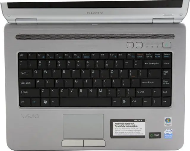 Alt view image 4 of 14 - SONY Laptop VAIO NR Series Intel Pentium T2330 1GB Memory 160GB HDD Intel GMA X3100 15.4" Windows Vista Home Premium VGN-NR140E/S
