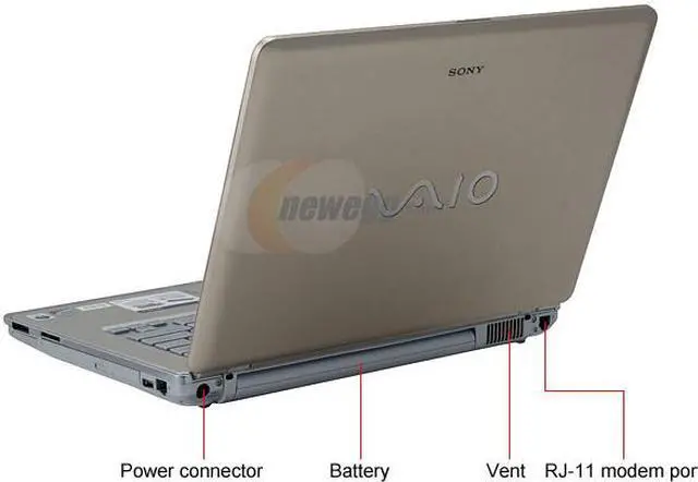 Alt view image 3 of 13 - SONY Laptop VAIO CR Series Intel Core 2 Duo T7250 2GB Memory 250GB HDD Intel GMA X3100 14.1" Windows Vista Home Premium VGN-CR320E/N