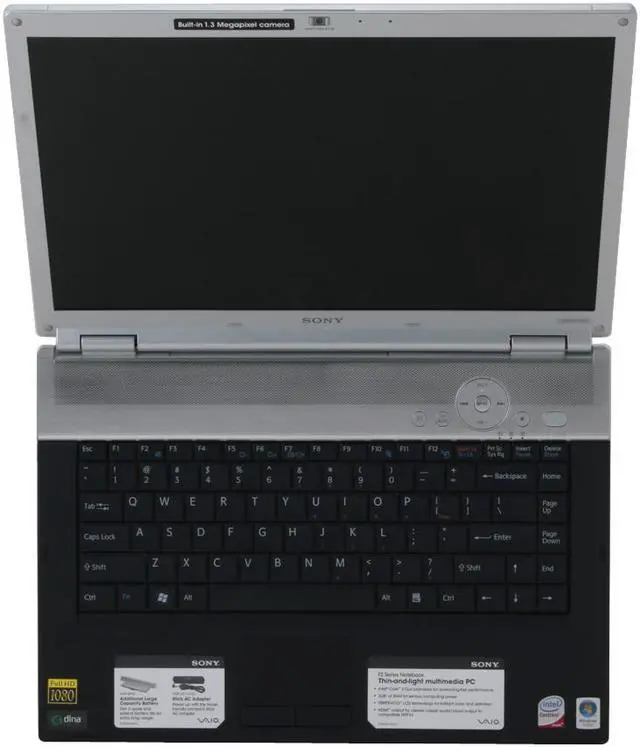 Alt view image 13 of 14 - SONY Laptop VAIO FZ Series Intel Core 2 Duo T7250 3GB Memory 250GB HDD NVIDIA GeForce 8400M GT 15.4" Windows Vista Home Premium VGN-FZ340E/B