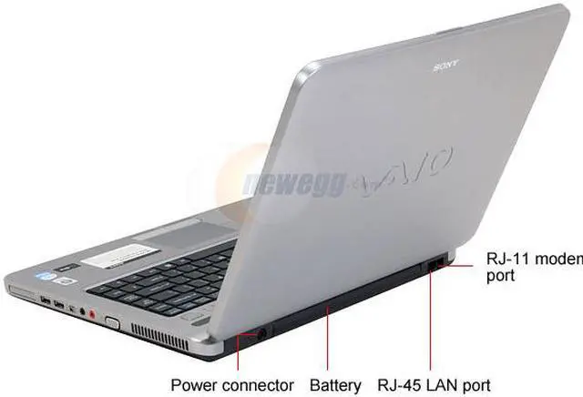 Alt view image 3 of 16 - SONY Laptop VAIO NR Series Intel Pentium T2390 2GB Memory 160GB HDD Intel GMA X3100 15.4" Windows Vista Home Premium VGN-NR430E/S
