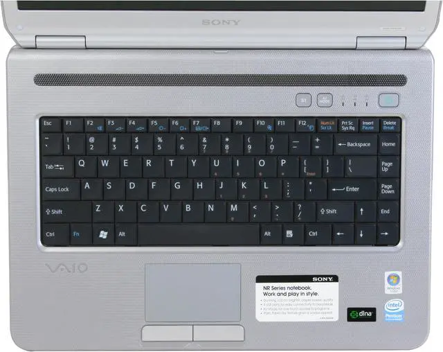 Alt view image 13 of 16 - SONY Laptop VAIO NR Series Intel Pentium T2390 2GB Memory 160GB HDD Intel GMA X3100 15.4" Windows Vista Home Premium VGN-NR430E/S
