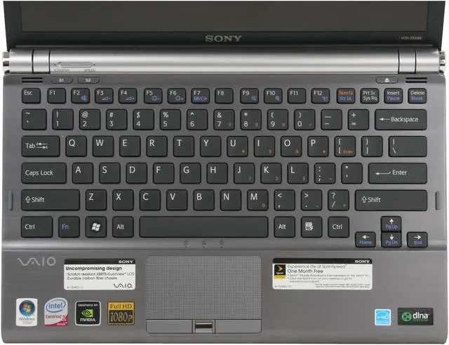 Alt view image 10 of 17 - SONY Laptop VAIO Z Series Intel Core 2 Duo P8600 3GB Memory 250GB HDD NVIDIA GeForce 9300M GS and Intel GMA 4500MHD 13.1" Windows Vista Business/XP Professional downgrade VGN-Z550N/B