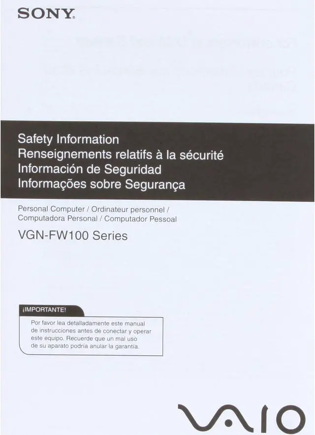 Alt view image 16 of 17 - SONY Laptop VAIO FW Series Intel Core 2 Duo P8400 3GB Memory 250GB HDD ATI Mobility Radeon HD 3470 16.4" Windows Vista Home Premium VGN-FW139E/H