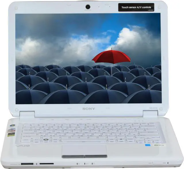 Alt view image 8 of 17 - SONY Laptop VAIO CS Series Intel Core 2 Duo T5800 3GB Memory 250GB HDD Intel GMA 4500MHD 14.1" Windows Vista Home Premium VGN-CS110E/W