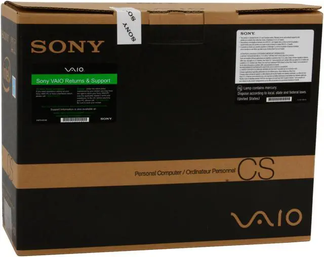 Alt view image 17 of 17 - SONY Laptop VAIO CS Series Intel Core 2 Duo P8400 3GB Memory 320GB HDD Intel GMA 4500MHD 14.1" Windows Vista Home Premium VGN-CS118E/P