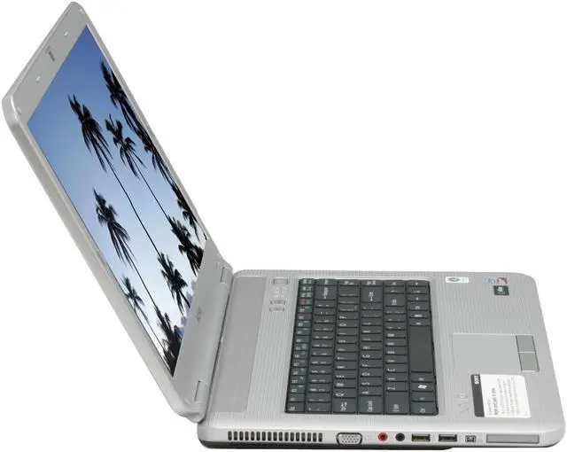 Alt view image 6 of 17 - SONY Laptop VAIO NS Series Intel Core 2 Duo T5800 3GB Memory 250GB HDD Intel GMA 4500MHD 15.4" Windows Vista Home Premium VGN-NS140E/S