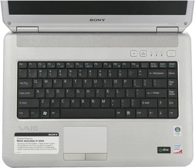 Alt view image 10 of 17 - SONY Laptop VAIO NS Series Intel Core 2 Duo T5800 3GB Memory 250GB HDD Intel GMA 4500MHD 15.4" Windows Vista Home Premium VGN-NS140E/S