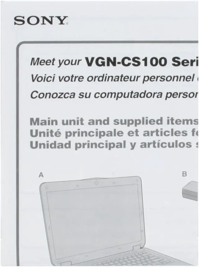 Alt view image 16 of 17 - SONY VAIO CS Series 14.1" Intel Core 2 Duo T5870 3GB Memory DDR2 800 Windows Vista Business
