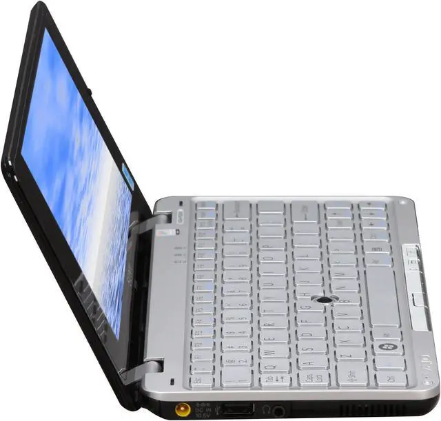 Alt view image 4 of 12 - SONY VAIO P Series VGN-P530H/Q Onyx Black Intel Atom Z520(1.33 GHz) 8" 2GB Memory 60GB HDD Netbook