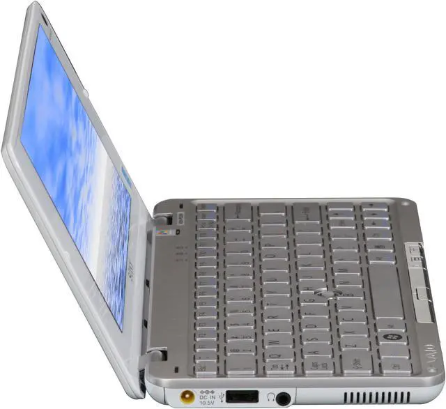 Alt view image 5 of 12 - SONY VAIO P Series VGN-P530H/W Crystal White Intel Atom Z520(1.33 GHz) 8" 2GB Memory 60GB HDD Netbook