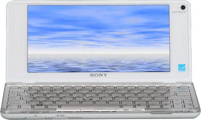Alt view image 7 of 12 - SONY VAIO P Series VGN-P530H/W Crystal White Intel Atom Z520(1.33 GHz) 8" 2GB Memory 60GB HDD Netbook